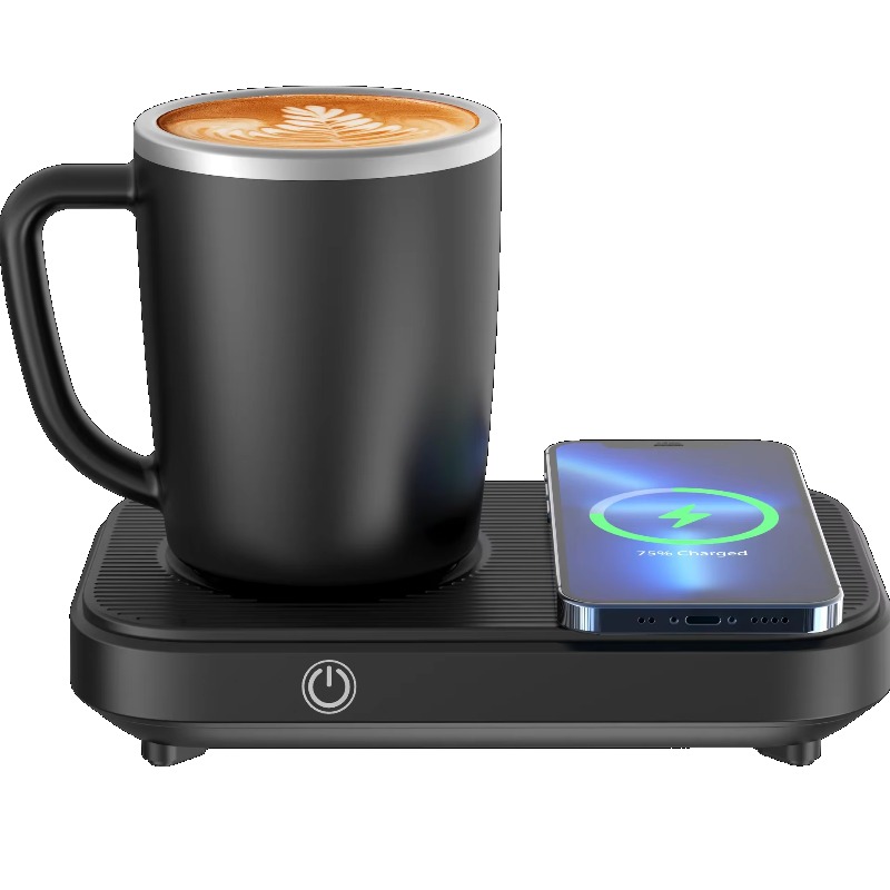 Coffee Equipment Gift Set - แก้วน้ำอัจฉริยะทรงสี่เหลี่ยม 55 องศา 350 มล. พร้อมระบบทำความร้อนและความเย็นในตัว