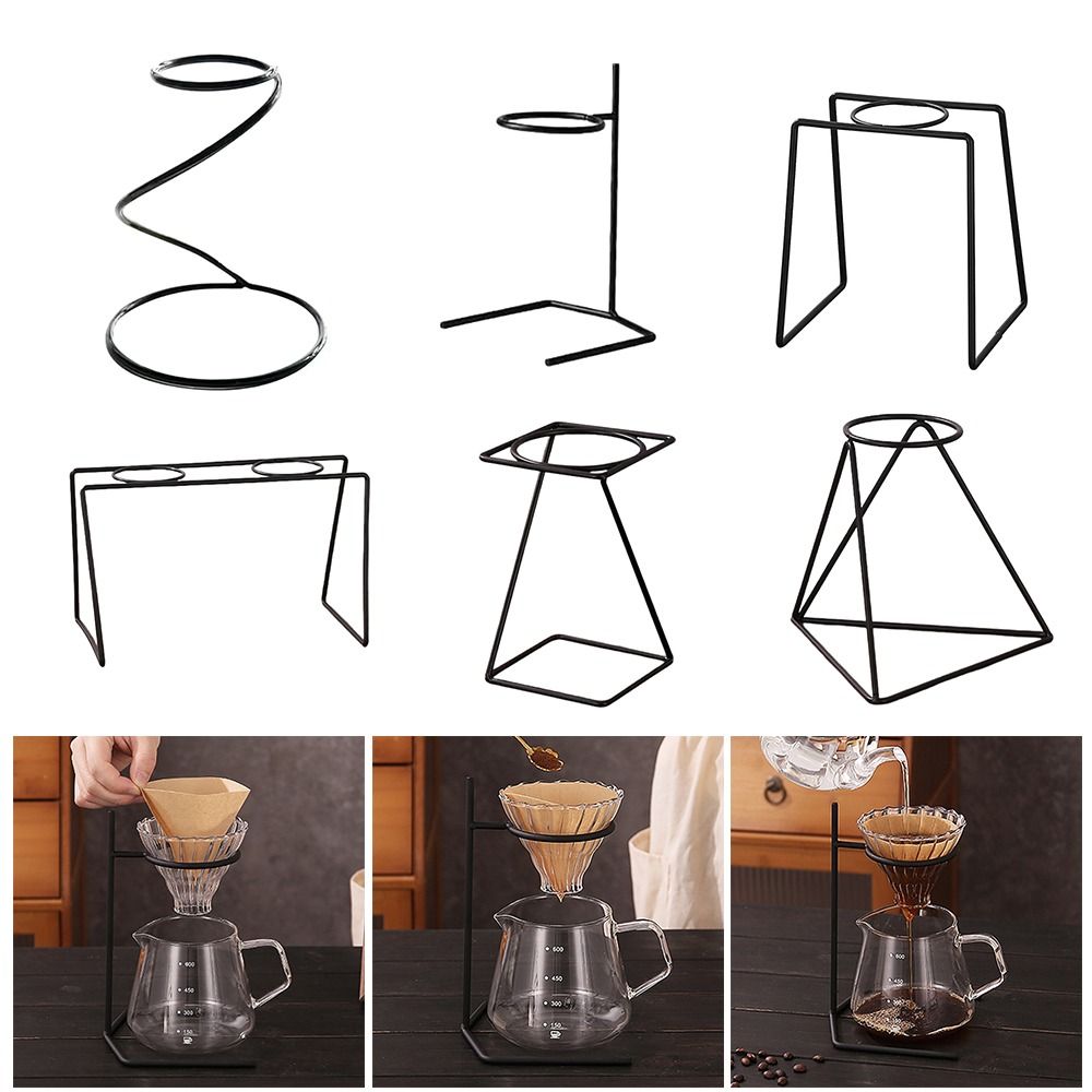 Coffee Equipment Holder - ที่กรองกาแฟสีดำที่วางแก้วที่กรองกาแฟที่กรองกาแฟที่วางแก้วสำนักงานบ้านกาแฟ