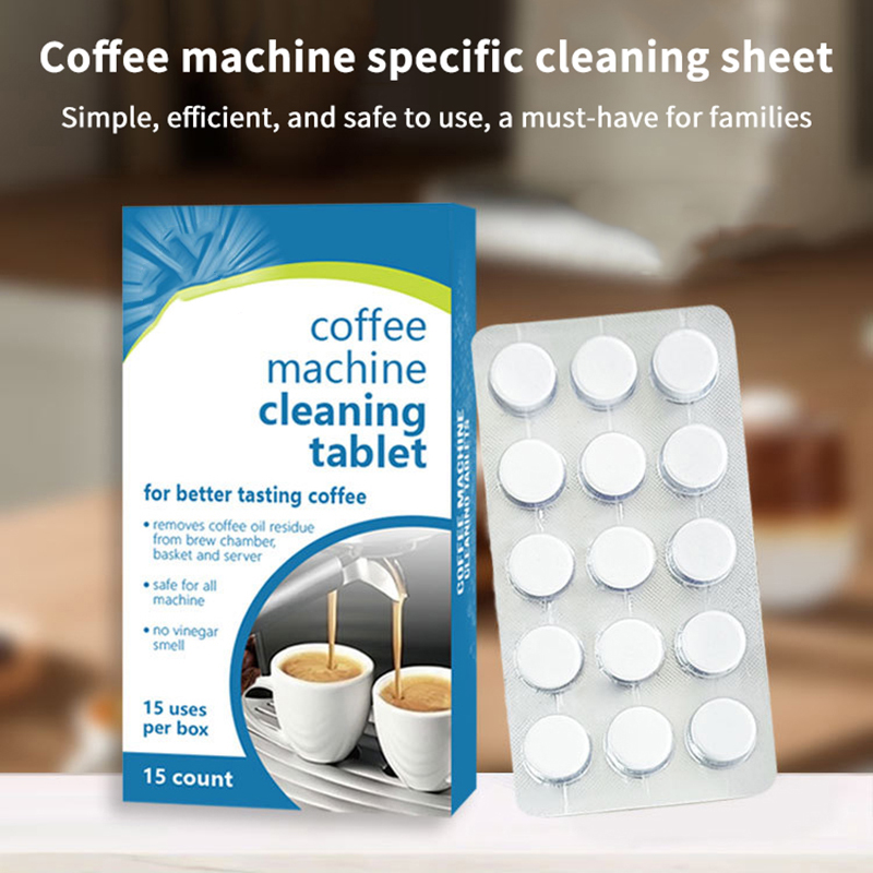 Backflush Tablet Cleaner - แท็บเล็ตทำความสะอาดเครื่องชงกาแฟเอสเพรสโซ ขจัดคราบตะกรัน ล้างน้ำมัน ทำความสะอาด สำหรับกาแฟ