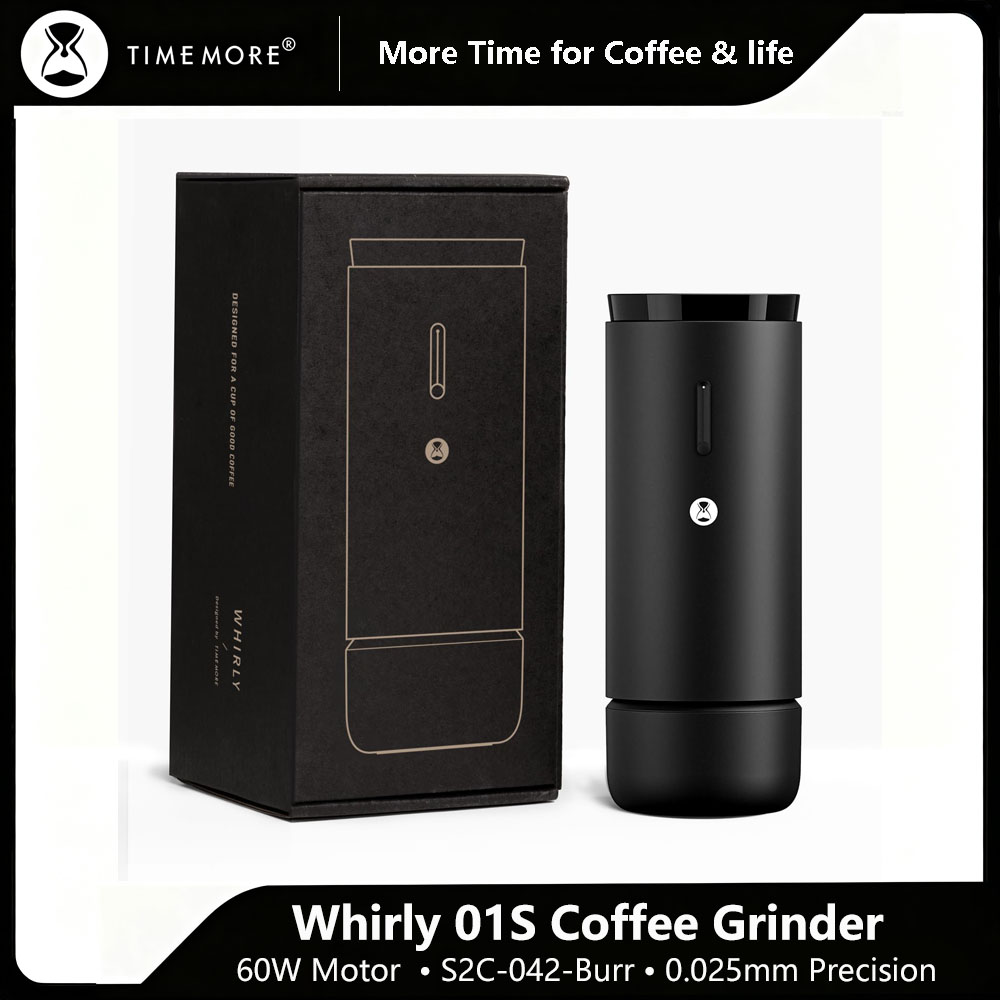 Coffee Extraction Equipment - เครื่องบดกาแฟ TIMEMORE Whirly 01S ตัวเครื่องโลหะ ปรับระดับได้
