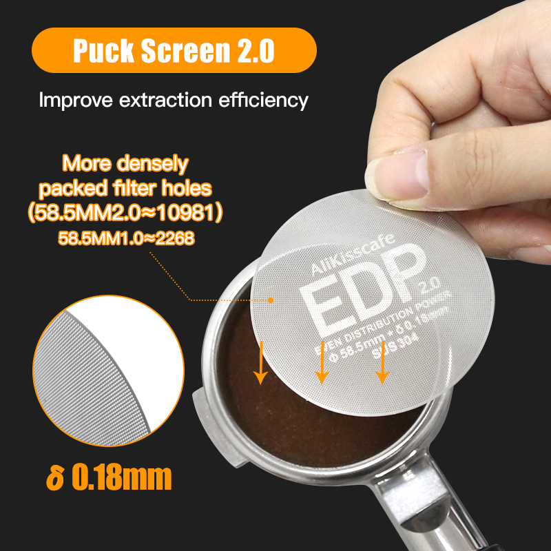 Alikisscafe ใหม่ 0.18mm Espres - Puck Screen Mesh บทวิจารณ์และราคา