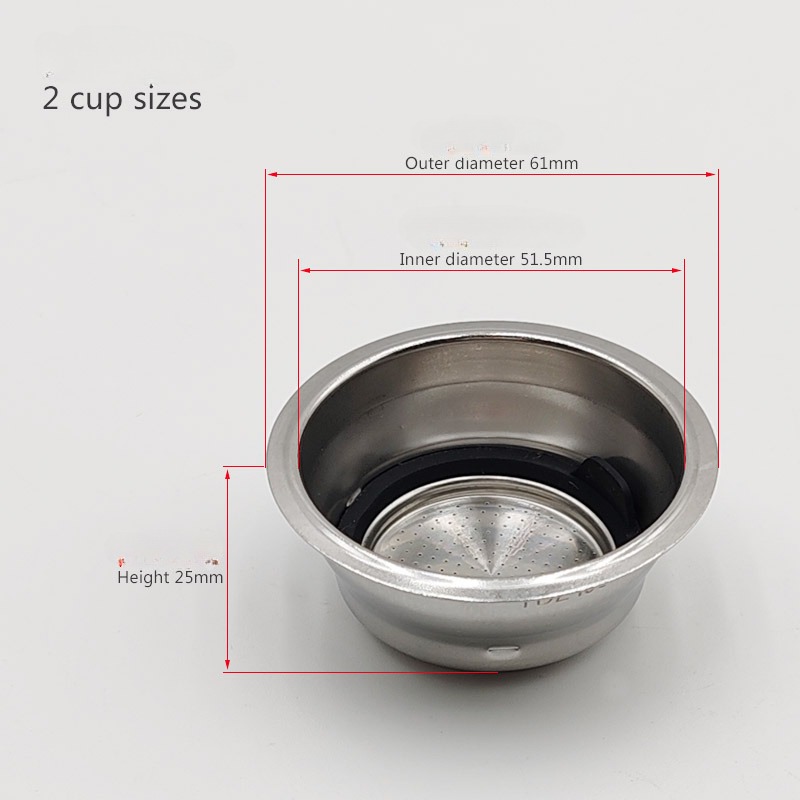 51 มม.แรงดันมีรูพรุนกรองสแตนเล - Coffee Extraction Equipment บทวิจารณ์และราคา