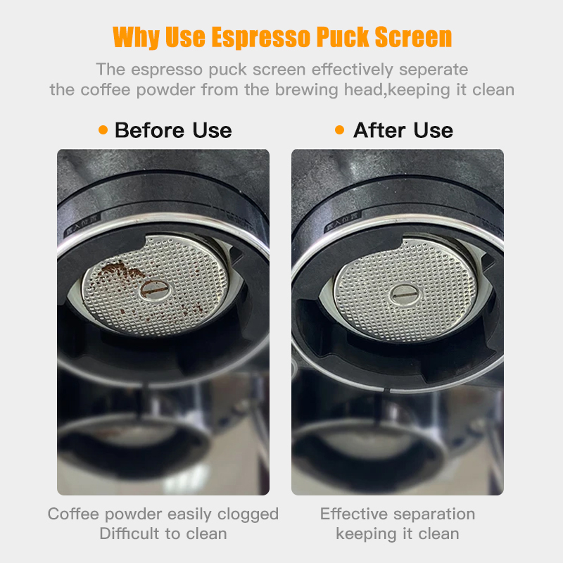 กาแฟ Puck หน้าจอ 51 มม.53.5 มม - Puck Screen Mesh บทวิจารณ์และราคา