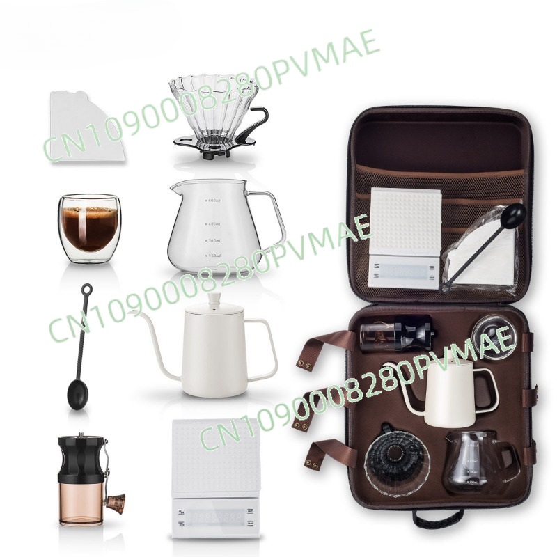 ชุดกาแฟดริปแบบพกพา สำหรับตั้งแ - Coffee Equipment Gift Set บทวิจารณ์และราคา