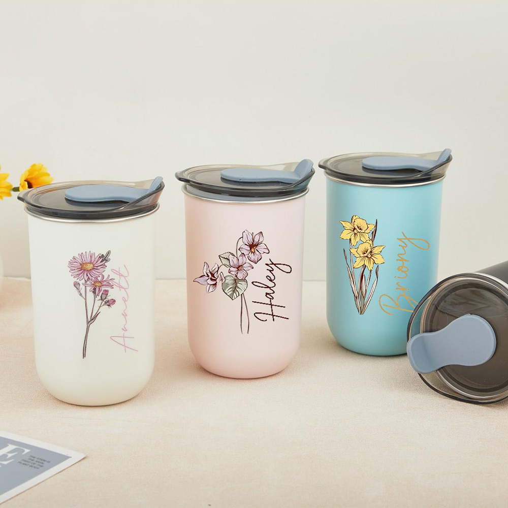 แก้วสแตนเลสลายดอกไม้สำหรับวันเ - Coffee Equipment Names บทวิจารณ์และราคา